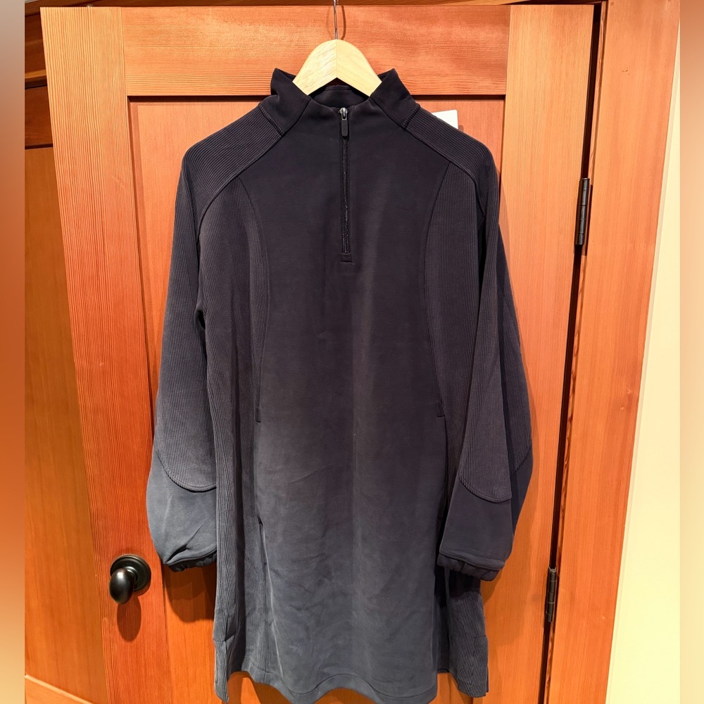 NEW WITH TAGS - lululemon athletica Black Midi Dress - soft soft fabric